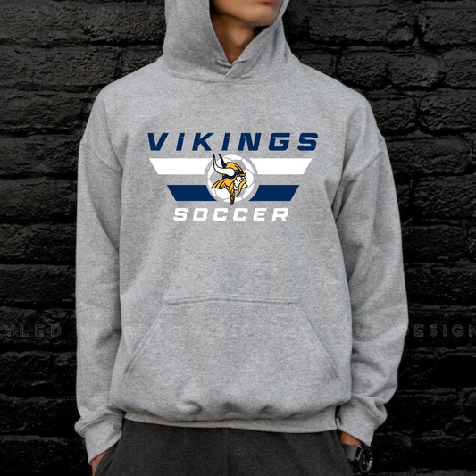Cadillac Vikings Soccer Unisex YOUTH Hoodie