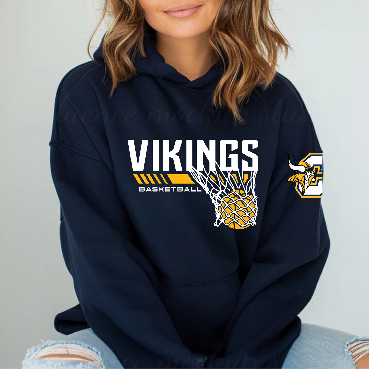 Vikings Basketball ADULT Hoodie