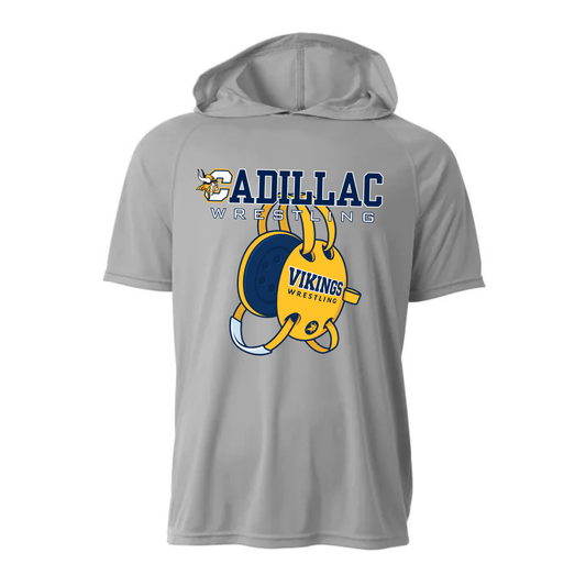 Cadillac Vikings Wrestling DRI-FIT Cooling Performance Hooded T-Shirt