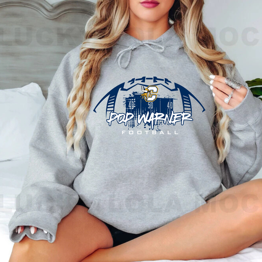 Vikings Pop Warner Football UNISEX Hoodie - SPORT GREY