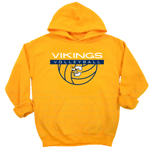 Cadillac Vikings Volleyball Unisex YOUTH Hoodie