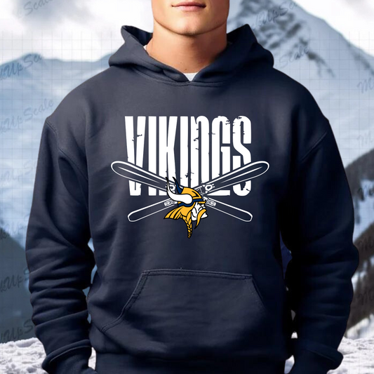 Cadillac Vikings Ski ADULT Hoodie