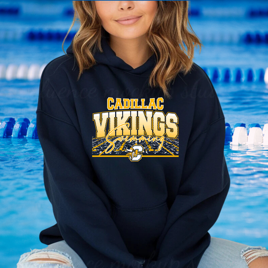 Cadillac Vikings Swim UNISEX Hoodie