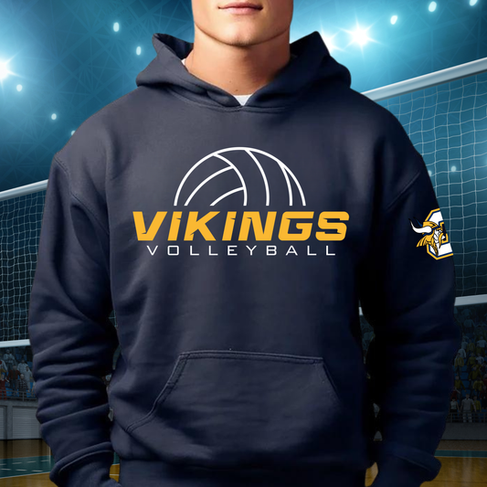 Cadillac Vikings Volleyball ADULT Hoodie