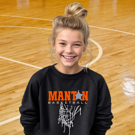 Manton Rangers Basketball YOUTH Crewneck Sweatshirt