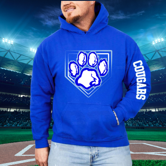 Great Lakes Cougars Baseball ADULT Hoodie