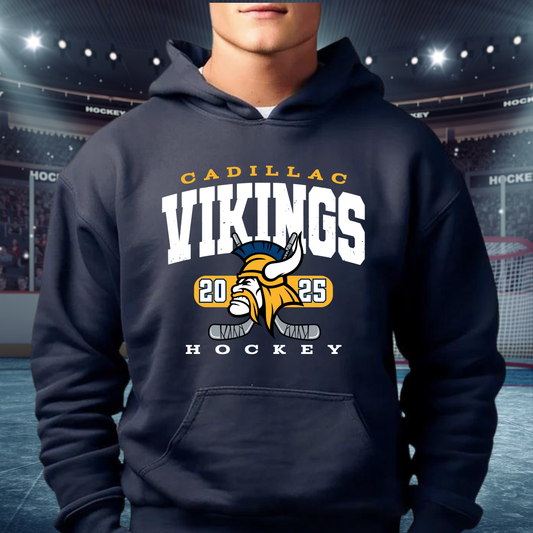 Cadillac Vikings Hockey ADULT Hoodie
