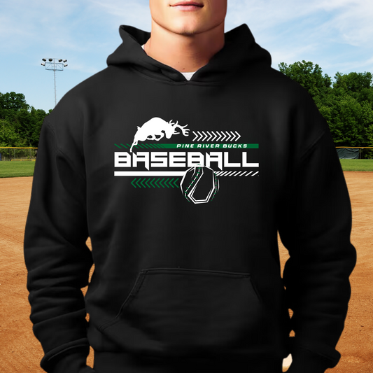 Pine River Bucks Baseball ADULT Hoodie