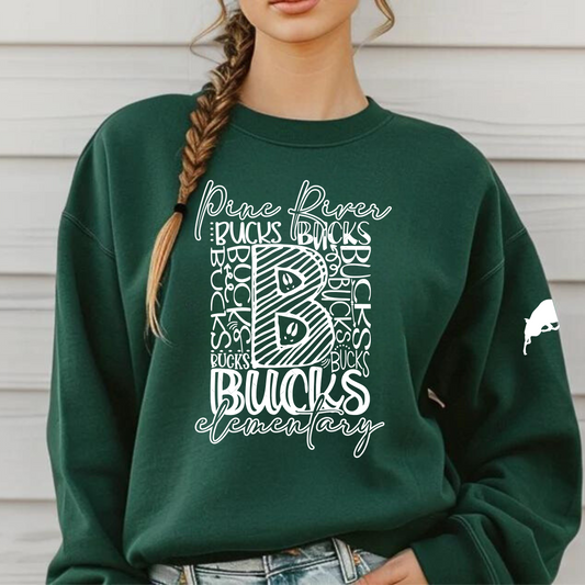 Pine River Elementary ADULT Crewneck Sweatshirt