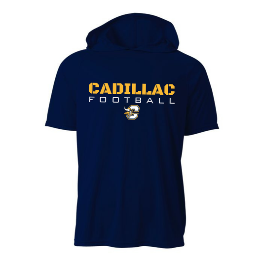 Cadillac Vikings Football DRI-FIT Cooling Performance Hooded T-Shirt