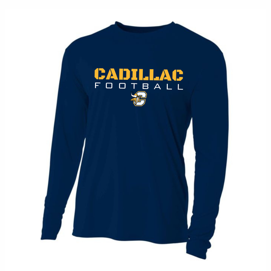 Cadillac Vikings Football DRI-FIT Cooling Performance Long-Sleeve T-Shirt