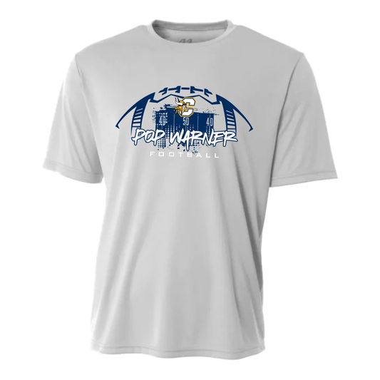 Vikings Pop Warner Football UNISEX Dri-Fit T-Shirt - SPORT GREY