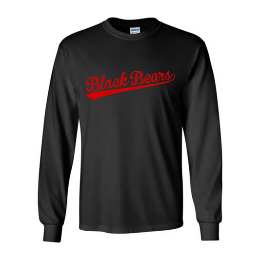Script Black Bears Hockey UNISEX Long-Sleeve T-Shirt