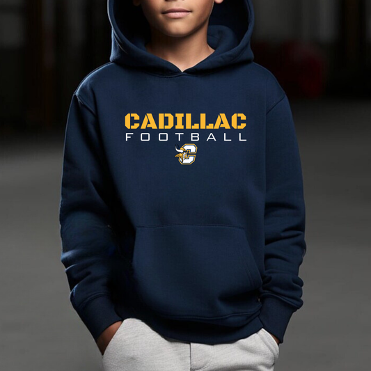 Cadillac Vikings Football Unisex YOUTH Hoodie