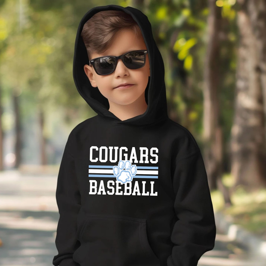 Great Lakes Cougars Baseball Unisex YOUTH Hoodie