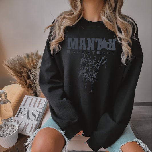 BLACKOUT Manton Rangers Basketball ADULT Unisex Crewneck Sweatshirt