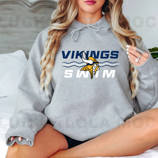 Cadillac Vikings Swim ADULT Hoodie