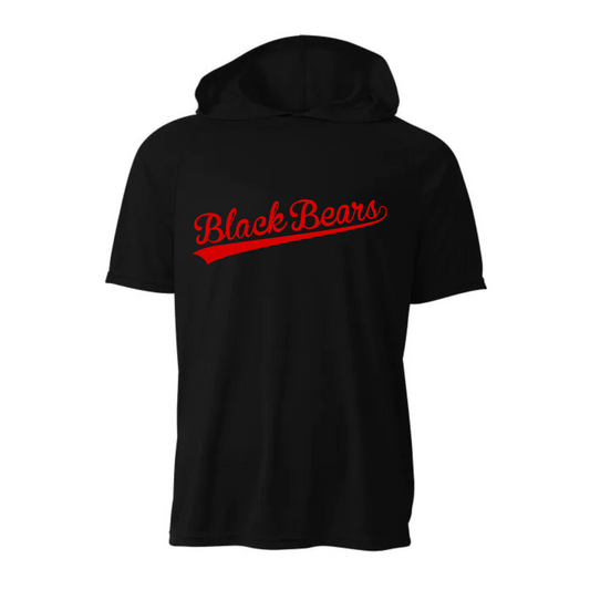 Script Black Bears Hockey DRI-FIT Cooling Performance Hooded T-Shirt