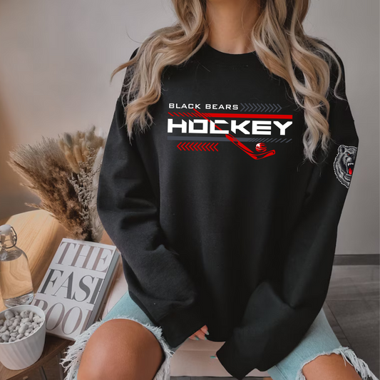Black Bears Hockey ADULT Crewneck Sweatshirt
