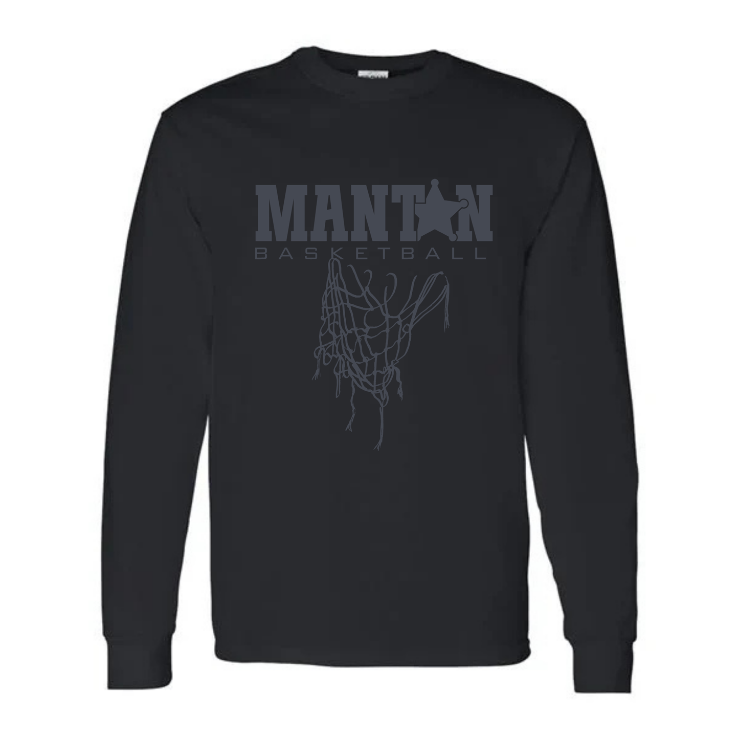 BLACKOUT Manton Rangers Basketball UNISEX Long-Sleeve T-Shirt