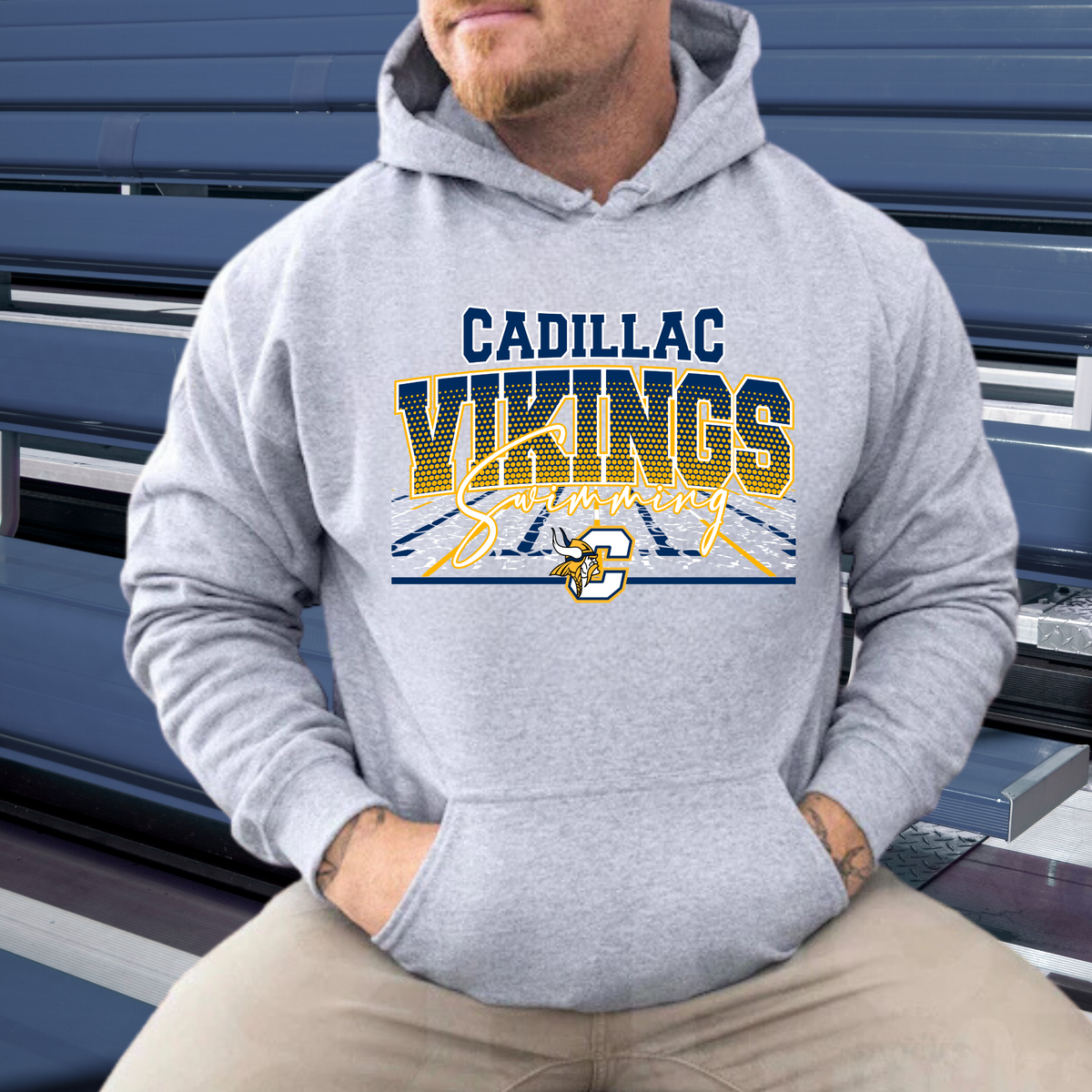 Cadillac Vikings Swim UNISEX Hoodie
