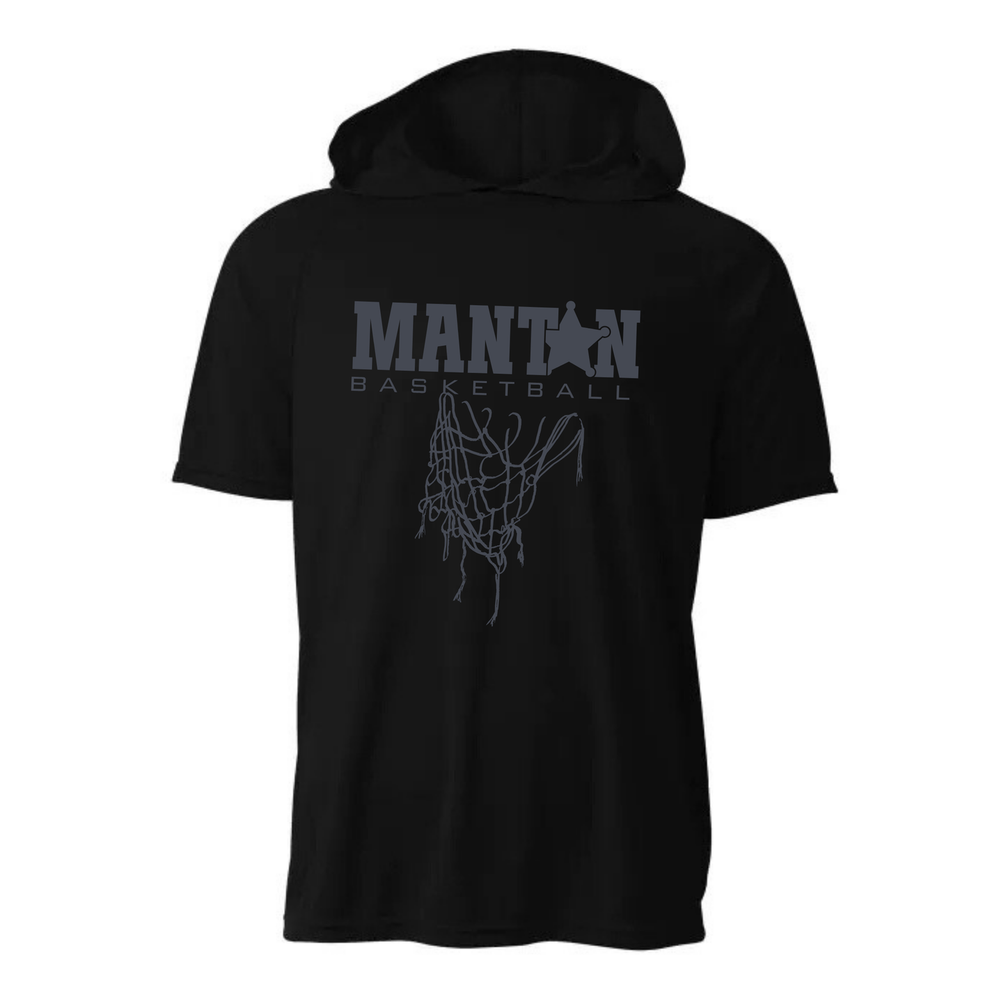 BLACKOUT Manton Rangers Basketball DRI-FIT Cooling Performance Hooded T-Shirt