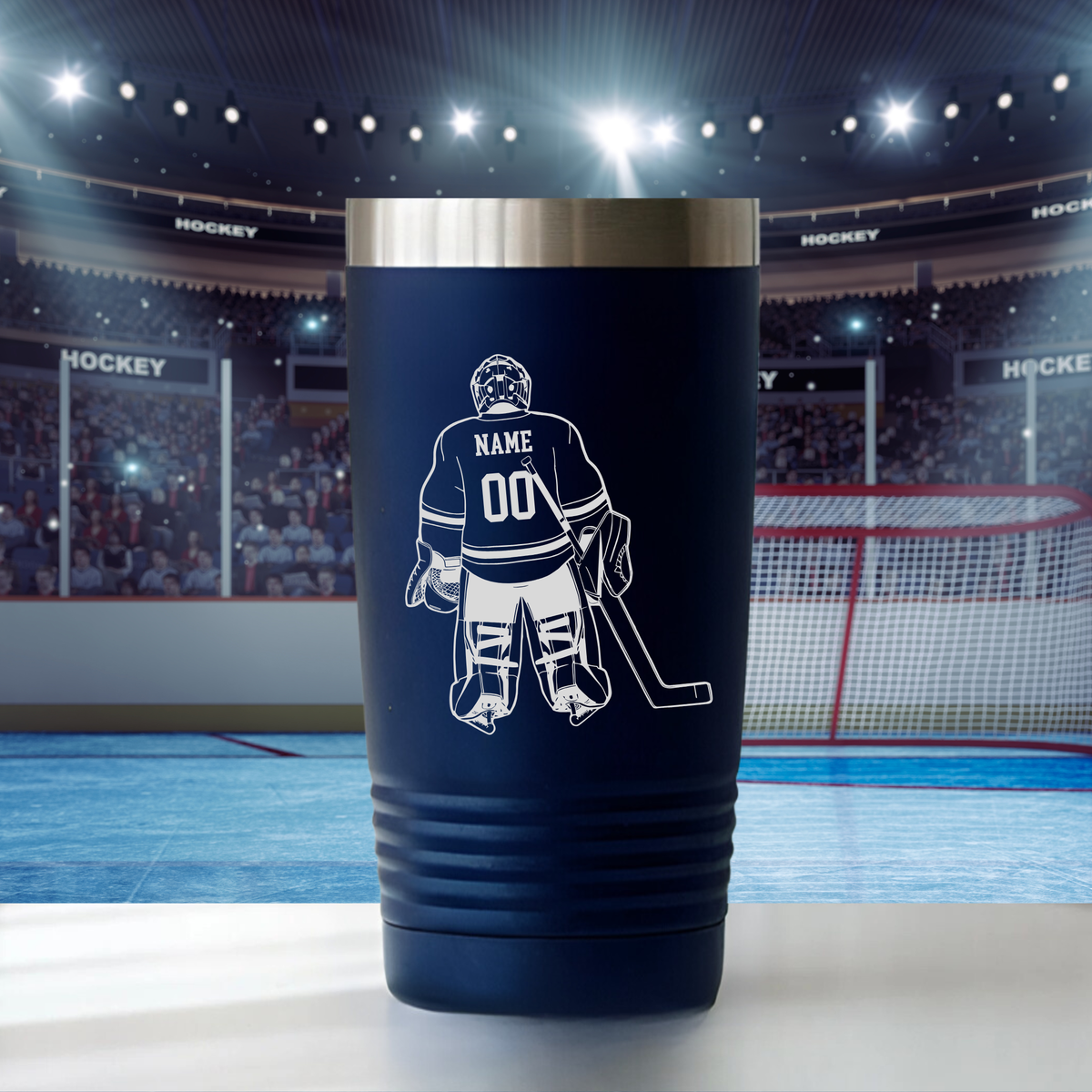 Cadillac Vikings HOCKEY 20 oz Tumbler - NAVY