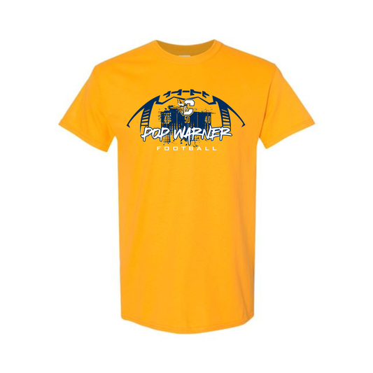 Vikings Pop Warner Football UNISEX T-Shirt - GOLD