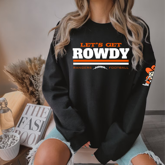 Let's Get ROWDY Manton Rangers ADULT Unisex Crewneck Sweatshirt