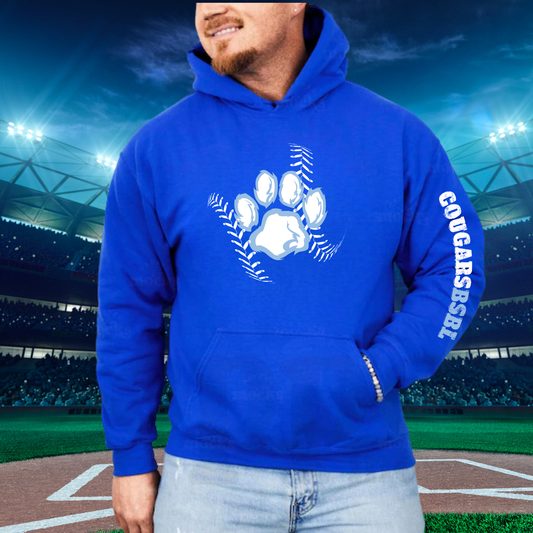 Great Lakes Cougars Baseball ADULT Hoodie