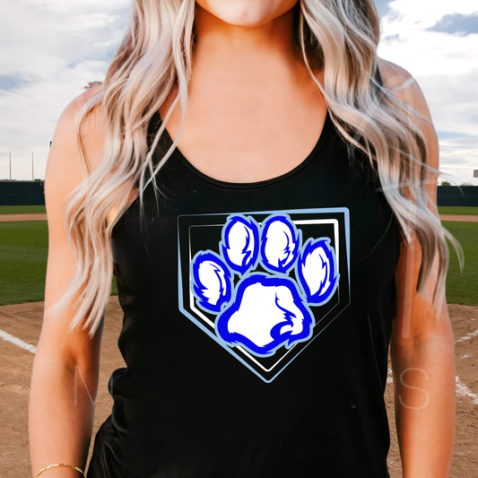 Great Lakes Cougars Baseball ADULT Racerback Tank Top