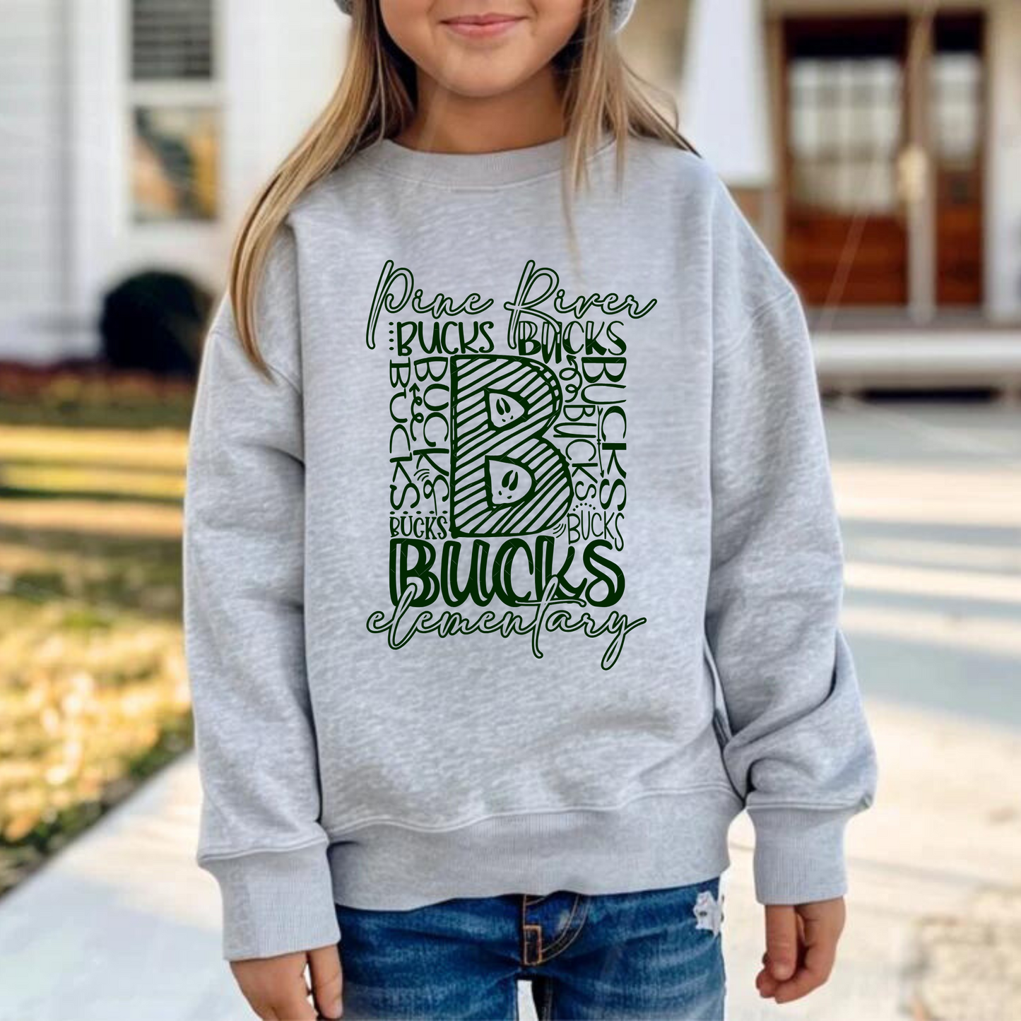 Pine River Elementary Unisex YOUTH Crewneck Sweatshirt