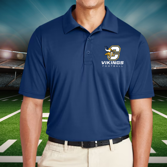 Cadillac Vikings Football Dri-Fit Performance Polo