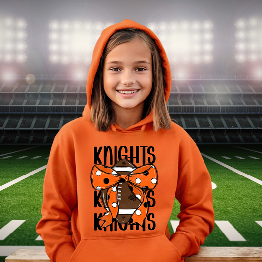 Knights Junior Football Unisex YOUTH Hoodie