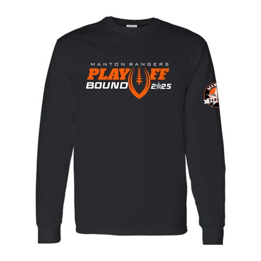 PLAYOFF BOUND 2025 Manton Rangers Football UNISEX Long-Sleeve T-Shirt
