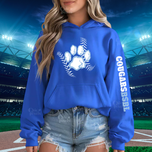 Great Lakes Cougars Baseball ADULT Hoodie
