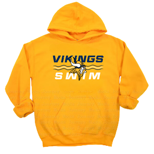 Cadillac Vikings Swim ADULT Hoodie