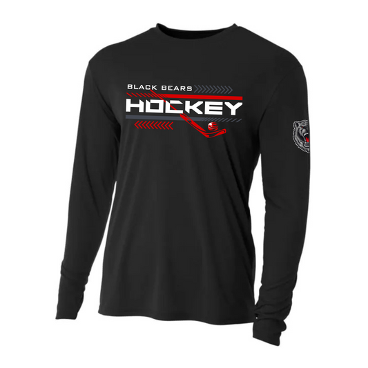 Black Bears Hockey DRI-FIT Cooling Performance Long-Sleeve T-Shirt