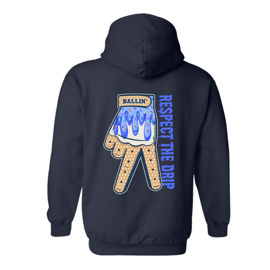 RESPECT THE DRIP Cadillac Vikings Baseball ADULT Hoodie