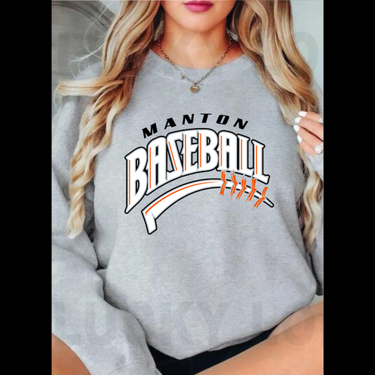 Manton Rangers Baseball ADULT Unisex Crewneck Sweatshirt
