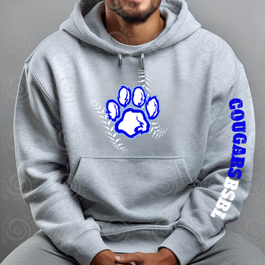 Great Lakes Cougars Baseball ADULT Hoodie