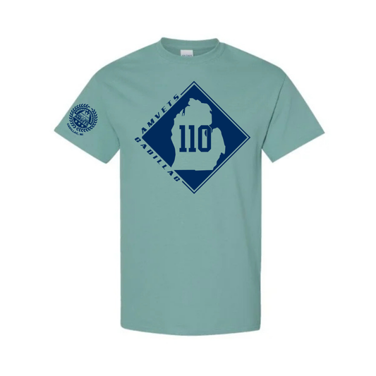 AMVETS Post #110 T-Shirt (G500) - AQUATIC