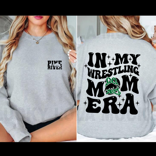 Pine River Bucks Wrestling Mom ADULT Crewneck Sweatshirt