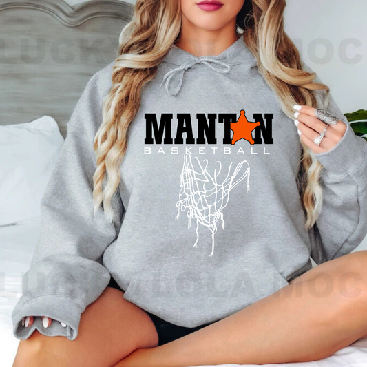 Manton Rangers Basketball ADULT Hoodie