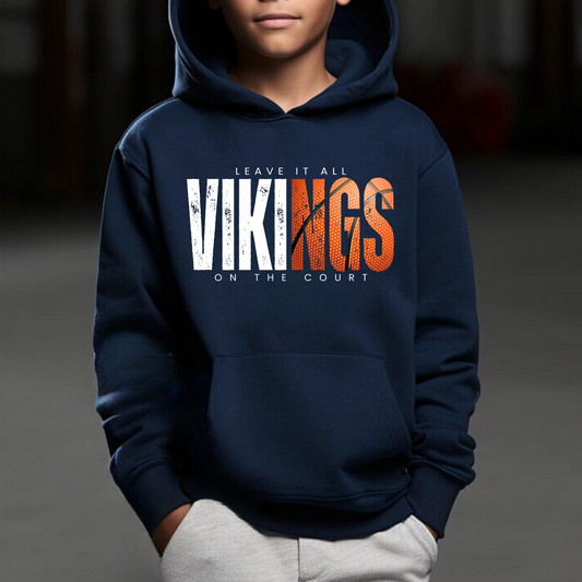 Cadillac Vikings Basketball YOUTH Hoodie