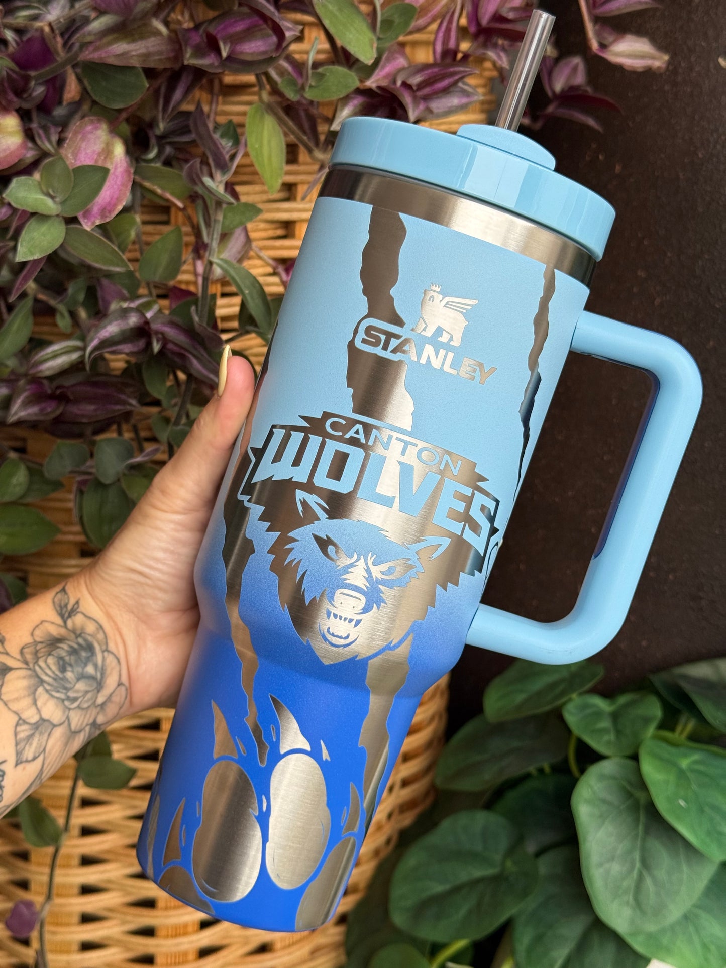 Canton Wolves Ombre Tumbler