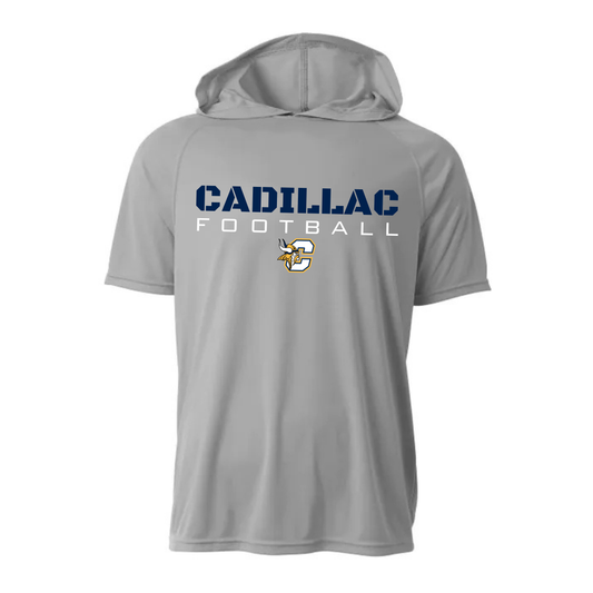 Cadillac Vikings Football DRI-FIT Cooling Performance Hooded T-Shirt