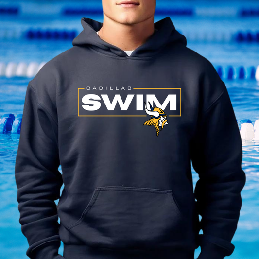Cadillac Vikings Swim ADULT Hoodie