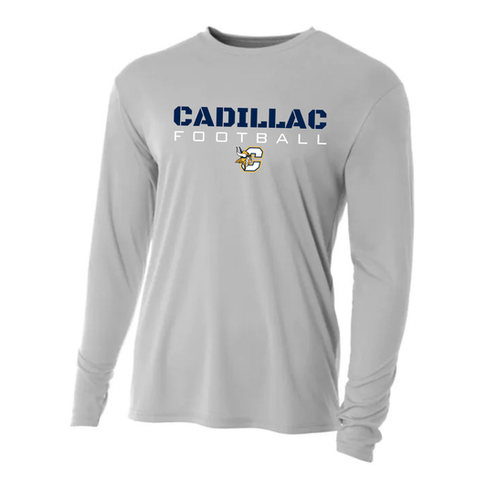 Cadillac Vikings Football DRI-FIT Cooling Performance Long-Sleeve T-Shirt