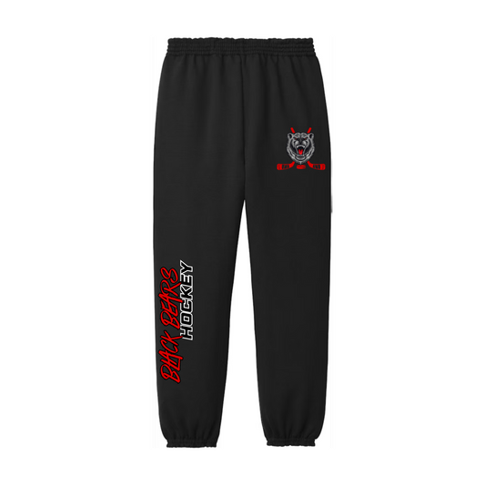 Black Bears Hockey UNISEX Sweatpants - BLACK
